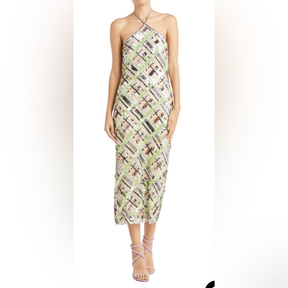 NWT $998 Veronica Beard Cherie Embellished Dress Size 6, Size 10 - Picture 3 of 13